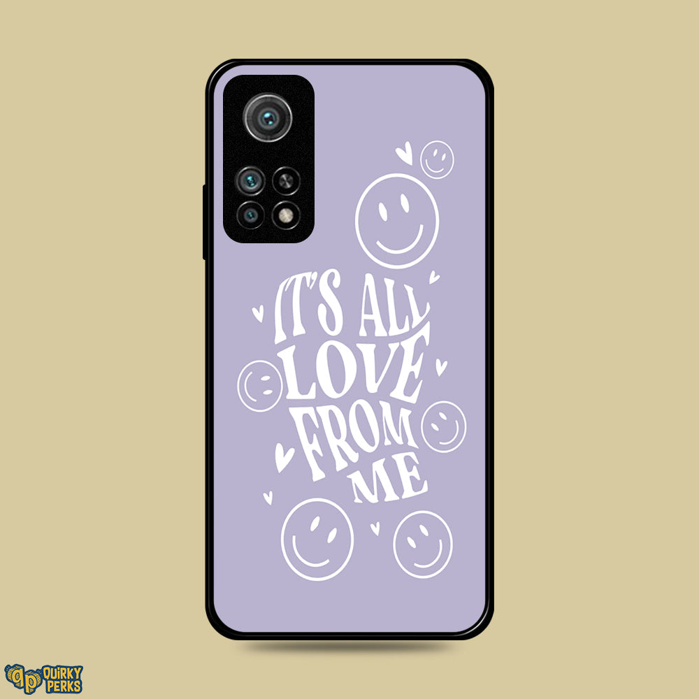 Premium Glass Case - All Love - Xiaomi Mi 10T