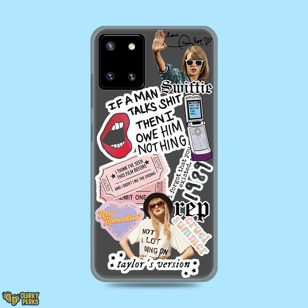 Sticker Case - Taylor Swift- Samsung Galaxy A81/ 10 Lite